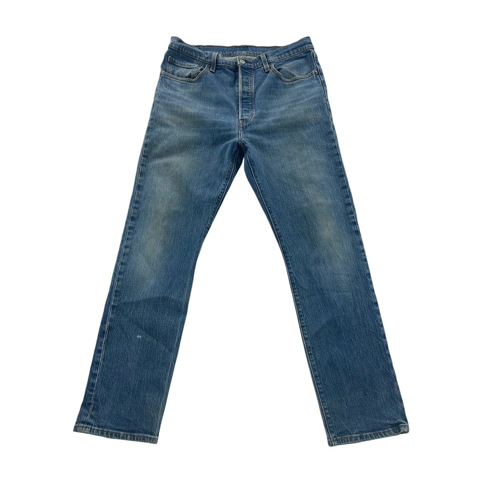 Levi's Jeans Mens 32x30 Blue 501 Original Fit Straight Leg Button Fly‎ Denim